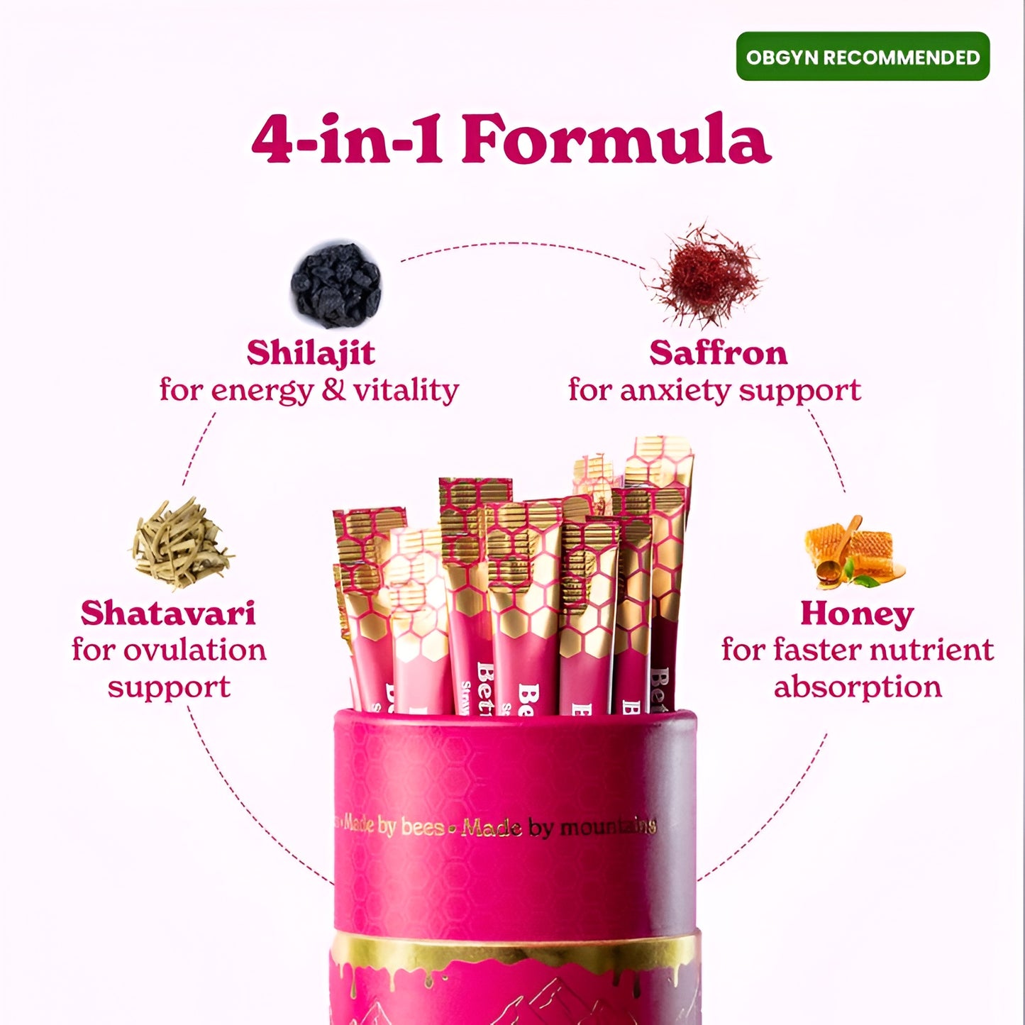 Natural Shilajit Honey Sticks